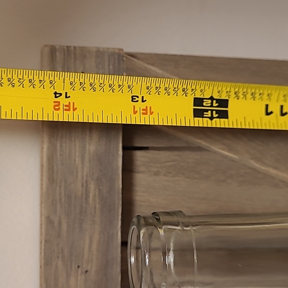 Beautiful Wood Board with Glass Bottle Wall Sconce - Picture 15 of 15